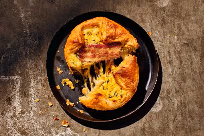 Breakfast Menu 14 Spinach & Bacon Soufflé